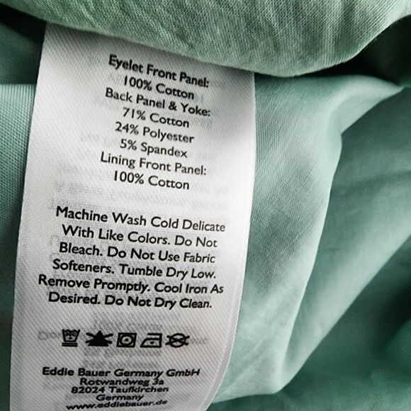 EDDIE BAUER WOMEN'S SLEEVELESS EYELET MIX TOP SIZE SMALL NWT - Picture 8 of 8